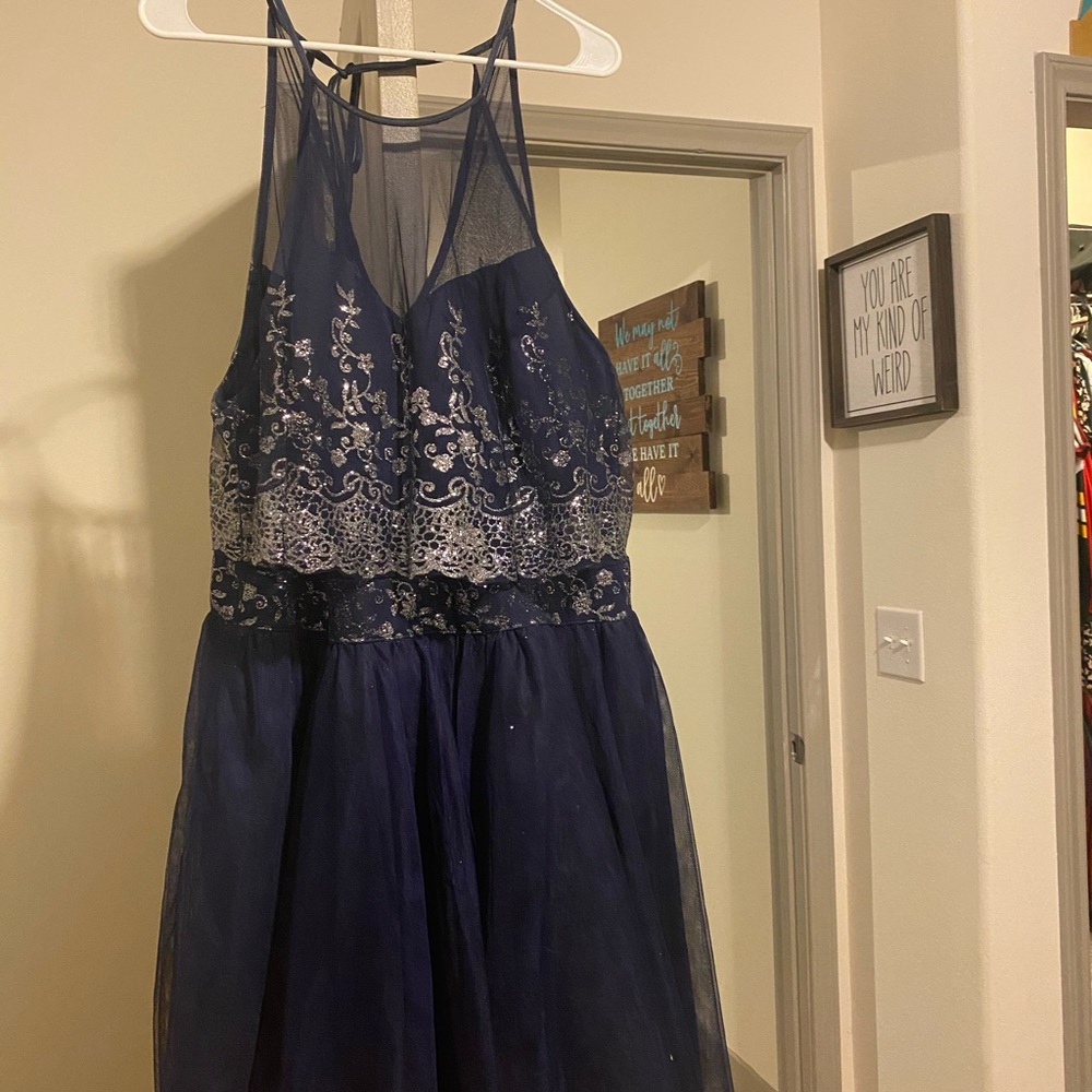 Navy Blue Homecoming/Prom Dress